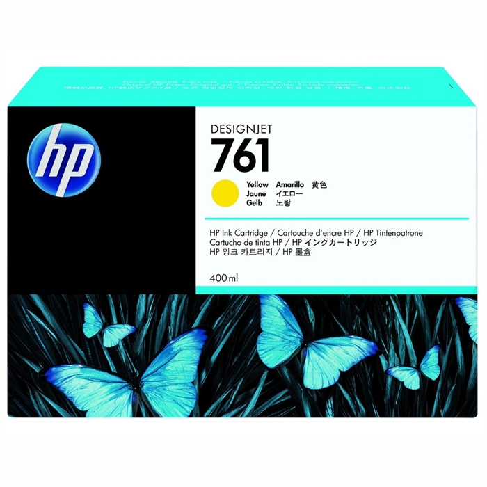 HP 761 yellow cartucho de tinta, 400 ml