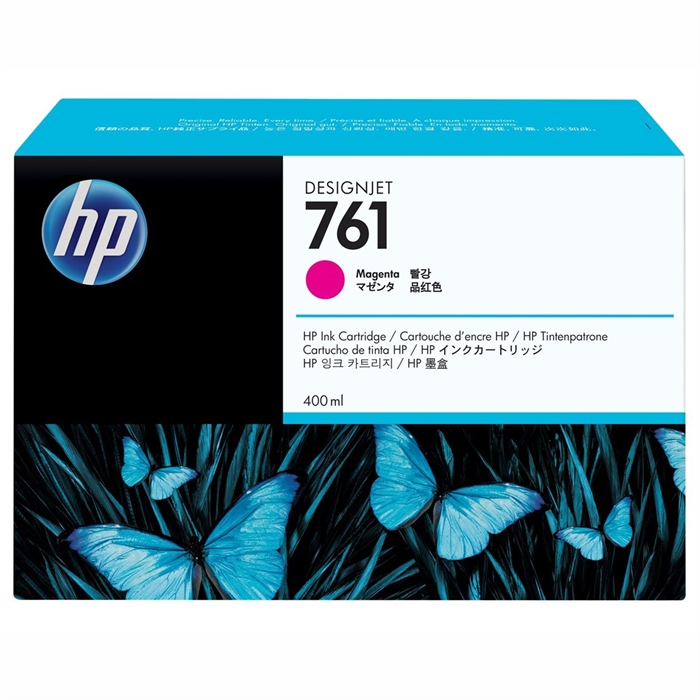 HP 761 magenta cartucho de tinta, 400 ml