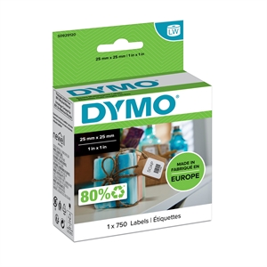 Dymo LabelWriter 25 mm x 25 mm de uso múltiple stk.