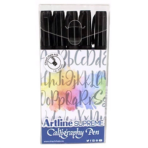 Artline Supreme Calligraphy Pen 5 - negro (set)