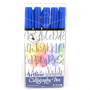 Artline Supreme Pluma de Caligrafía 5 - set azul