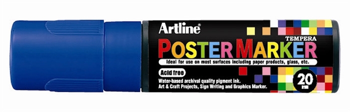 Artline Marcador de Póster 20 azul