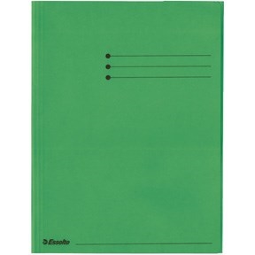 Esselte 3-klap carpeta Rainbow de cartón A4 verde.