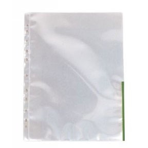 Esselte Signallomme 105my PP transparente A4 verde (100)