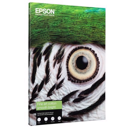 Epson Fine Art Cotton Smooth Bright 300 g/m2 - A2 25 hojas 
