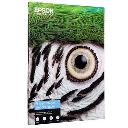 Epson Fine Art Cotton Smooth Natural 300 g/m2 - A3+ 25 arca 