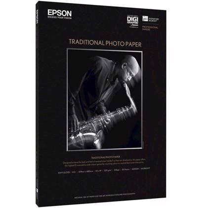 Epson Traditional Photo Paper 300 g/m2, A2 - 25 hojas 