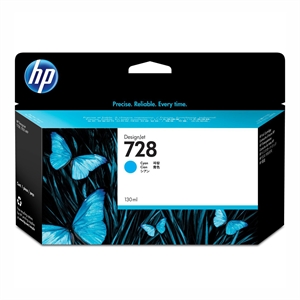 HP 728 130-ml Cyan DesignJet cartucho de tinta