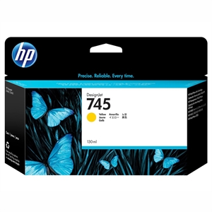 HP 745 yellow cartucho de tinta, 130 ml