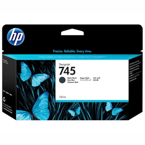 HP 745 matte black cartucho de tinta, 130 ml