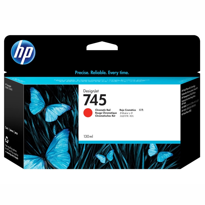 HP 745 cromatic red cartucho de tinta, 130 ml