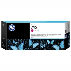 HP 745 magenta cartucho de tinta, 300 ml