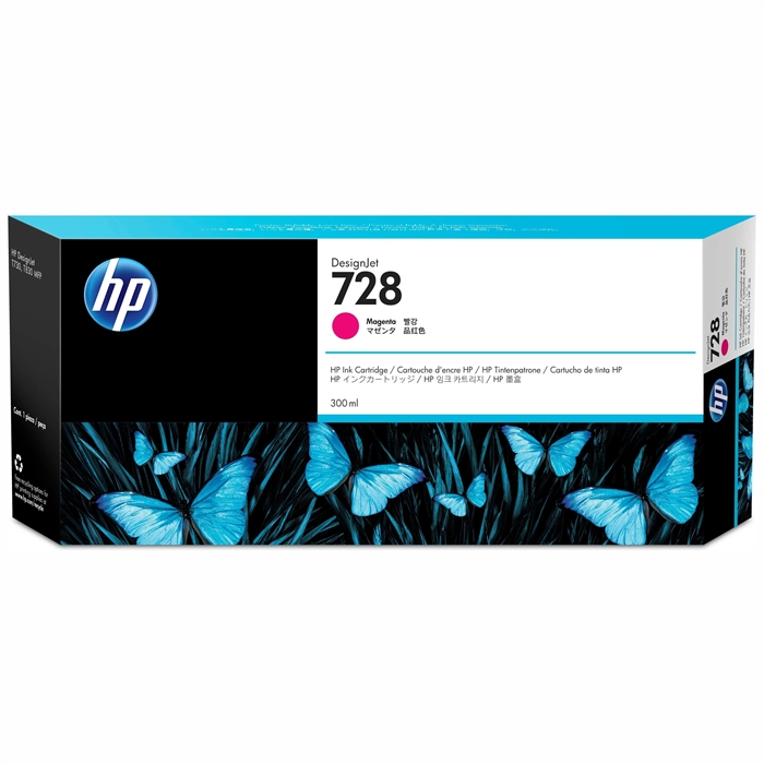 HP 728 300-ml Magenta DesignJet cartucho de tinta