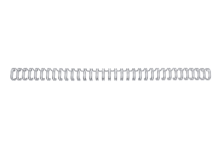 GBC Wire caja 3:1 NO4 6mm A4 plata (100)