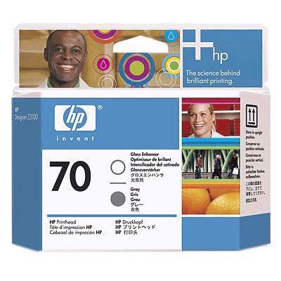 HP 70 - Gloss enhancer and grey Cabezal de impresións