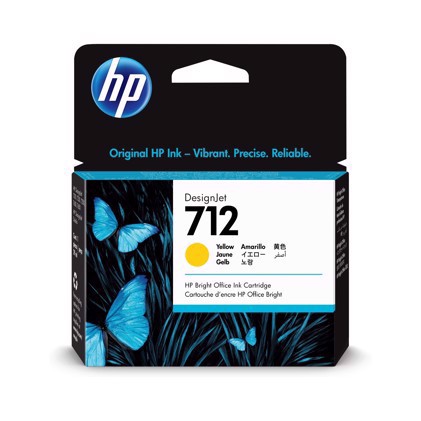 HP 712 29-ml Yellow DesignJet cartucho de tinta