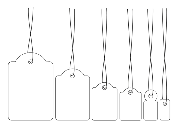 HERMA etiqueta colgante con cordón 15 x 24 mm, 1000 unidades.