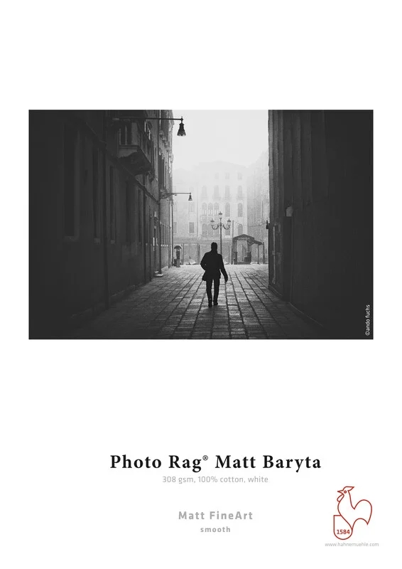 Hahnemühle Photo Rag Matt Baryta 308 g/m² - 44" x 12 metros etros 