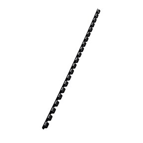 Leitz Anillos en espiral de plástico de 6 mm negro (100)
