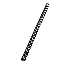 Leitz Anillas de plástico en espiral de 12 mm, color negro (100)
