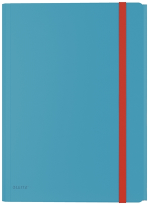 Leitz carpeta de 3 solapas elástica Cosy PP A4 azul