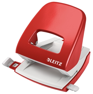 Leitz Hulapparat 5008 de 2 agujeros para 30 hojas en rojo