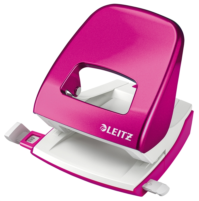 Leitz Hulapparat 5008 WOW 2-huls t/30ark rosa