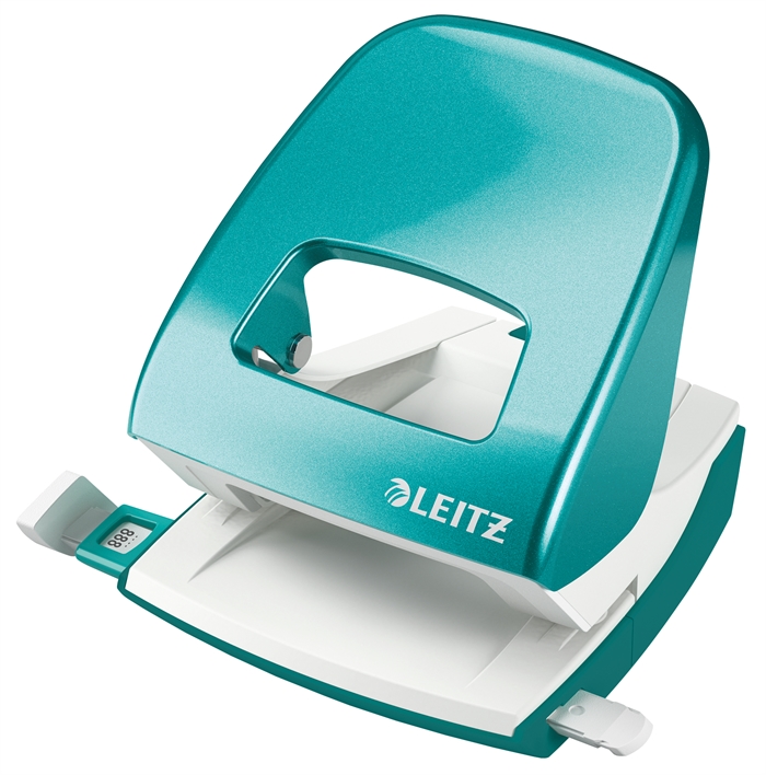 Leitz Hulapparat 5008 WOW 2-huls t/30ark es azul hielo.