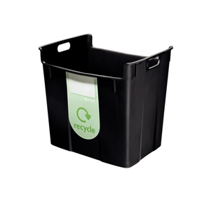 Leitz Papirkurv Basko para reciclaje 40L negro