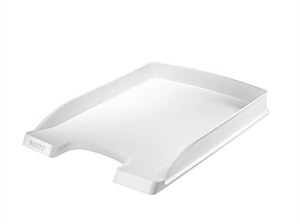 Leitz Bandeja para correspondencia Plus Slim apilable, color blanco