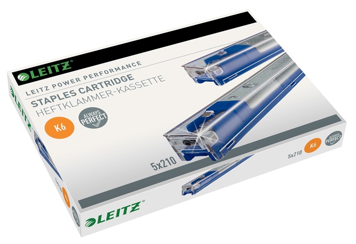 Leitz Cartucho de grapas 26/6 K6 para 25 hojas (5x210)