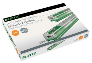 Leitz Cartucho de grapas 26/10 K10 con capacidad para 55 hojas (5x210)