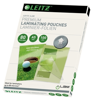 Leitz Laminating Pouch UDT glossy 80my A5 (100)