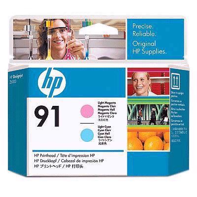 HP 91 - Lights magenta and lights cyan Cabezal de impresións