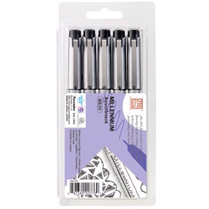 ZIG Millennium Pen surtido negro (5)