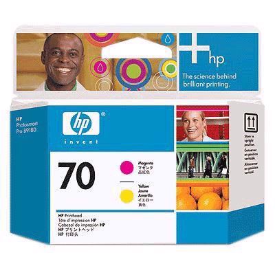 HP 70 - Magenta and yellow Cabezal de impresións