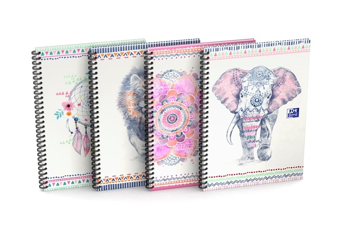 Oxford Boho Chic cuaderno B5 rayado 4H 60 hojas