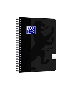 Oxford Touch cuaderno A5+ cuadriculado 70 hojas 90g negro.