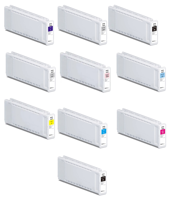 Juego completo de cartuchos de tinta de 700 ml para Epson SureColor P7300 y P9300