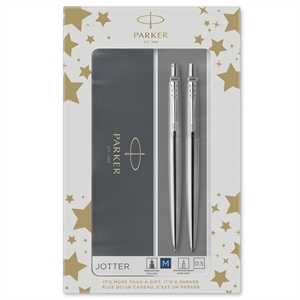 Parker Duoset Jotter CT bolígrafo+puntero de lápiz mecánico plata.