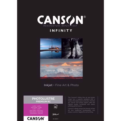 Canson Photo Luster Premium RC 310g/m² - A2, 25 hojas 