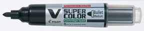 Piloto rotulador V-Super Color BG redondo 0,9mm negro