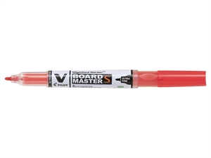 Pilot V Board Master S Ultra Fine punta redonda roja