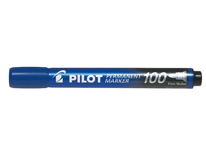 Pilot Marcador Permanente 100 redondo azul