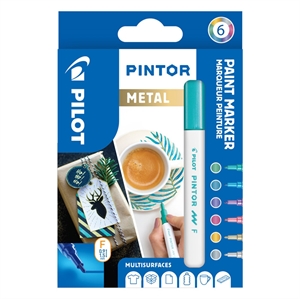 Pilot Marker Pintor Fine Metal Mix 1,0 asst (6)