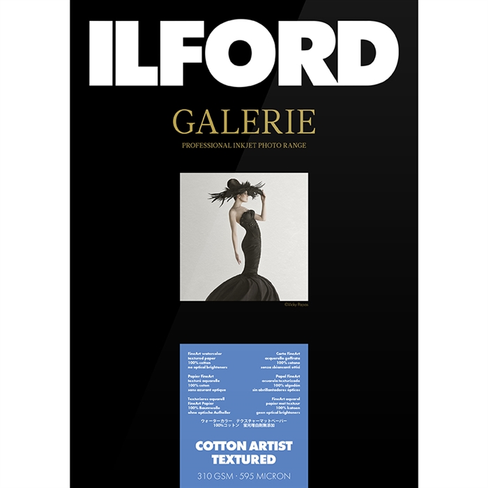 Ilford Cotton Artist Textured for FineArt Album - 210mm x 335mm - 25 hojas 