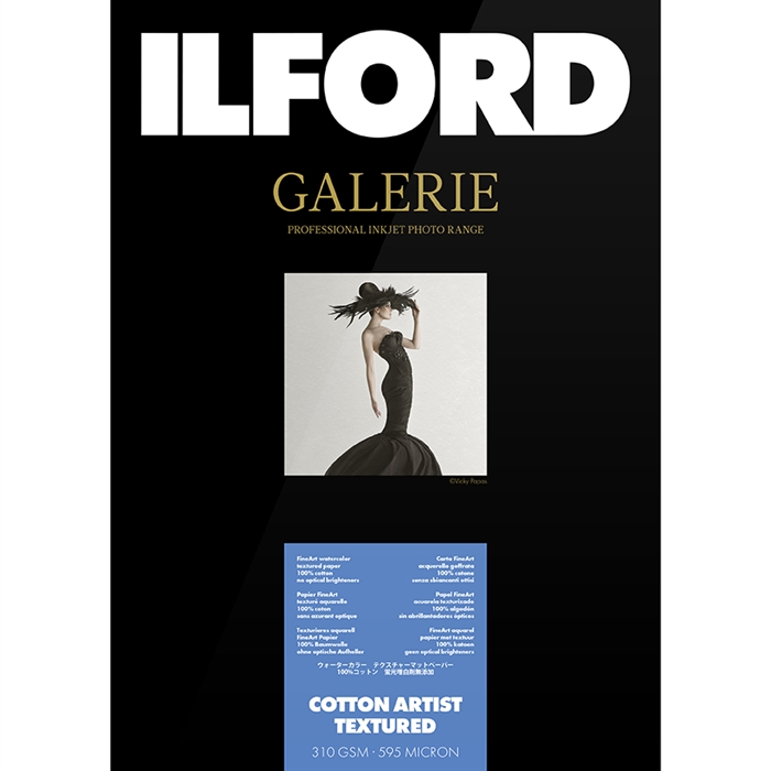 Ilford Cotton Artist Textured for FineArt Album - 330mm x 518mm - 25 hojas 