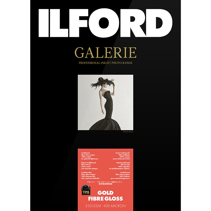 Ilford Gold Fibre Gloss for FineArt Album - 330mm x 518mm - 25 arca 