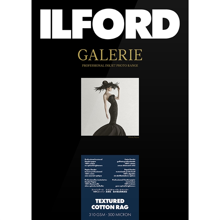 Ilford Textured Cotton Rag for FineArt Album - 210mm x 245mm - 25 arca 