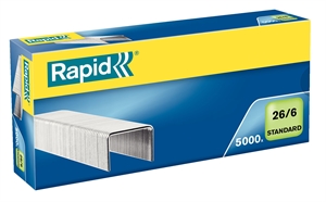Rapid Grapas 26/6 estándar galvanizadas (5000)